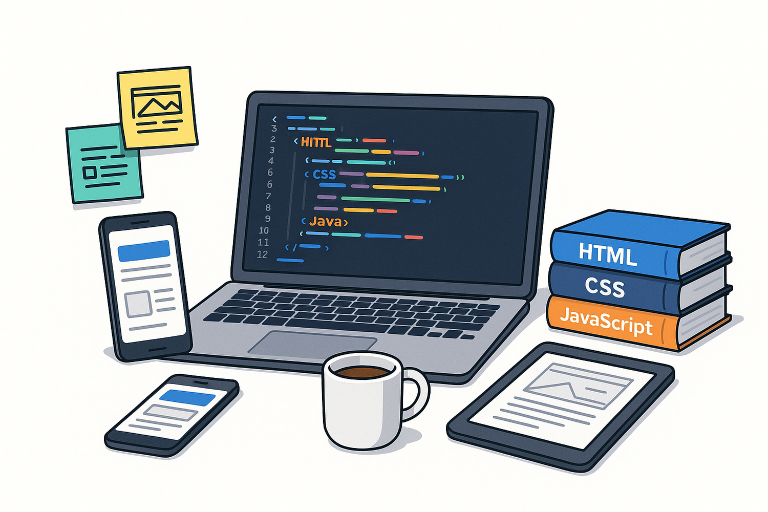 web development white background